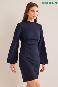 Boden Blue Blouson Jersey Mini Dress (D87426) | €60