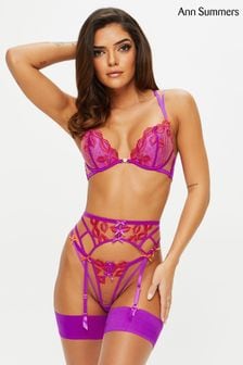 Ann Summers Purple Kiss Me Quick Embroidered Plunge Bra (D87454) | 51 €