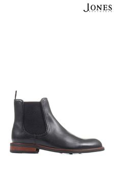 Jones Bootmaker Eastbourne Leather Chelsea Black Boots (D87526) | $242