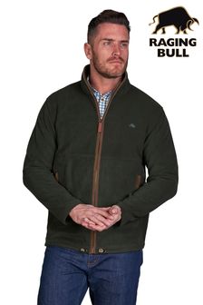 Raging Bull Green Fleece Zip Through Jacket (D87696) | kr1 630 - kr1 810