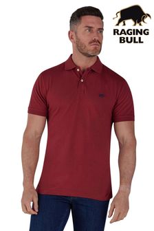 Светло-красный - Классическая рубашка поло из органического хлопка Raging Bull (D87702) | €72