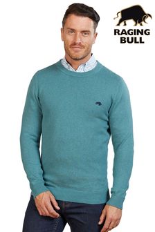 Raging Bull綠色有機圓領針織套衫 (D87708) | NT$3,690 - NT$4,150