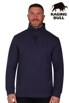 Blue - Raging Bull Blue Classic Quarter Zip (D87713) | kr1 260 - kr1 450