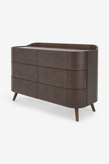 MADE.COM Dark Stain Oak Odie 6 Drawer Chest of Drawers (D87782) | €1,511