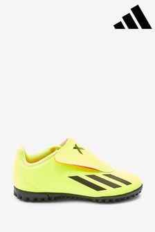 adidas Yellow Performance X Crazyfast Club Hook And Loop Turf Boots (D87799) | ₪ 176