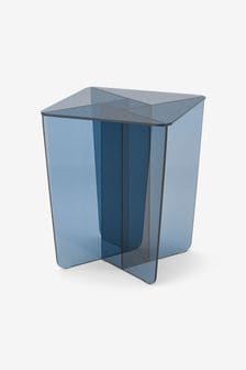 MADE.COM Blue Glass Oki Side Table (D87826) | €365