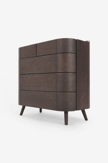 MADE.COM Dark Stain Oak Odie 5 Drawer Chest of Drawers (D87847) | €1,385