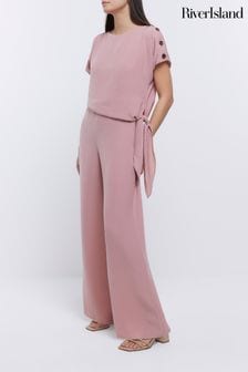 River Island Pink Wrap Jumpsuit (D87909) | 40 €