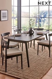 Dark Oak Veneer Ramona 6 to 8 Seat Extending Dining Table (D88140) | €975