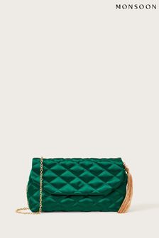 Monsoon Green Quilted Clutch Bag (D88219) | 66 €