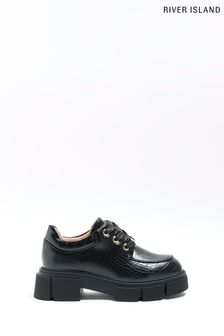 Chaussures à lacets River Island Girls Croc Derby (D88258) | €16