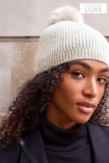 Grey Collection Luxe 30% Cashmere Pom Hat (D88675) | €32
