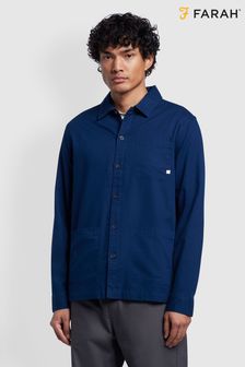 Farah Blue Leckie Long Sleeve Shirt (D88931) | $140