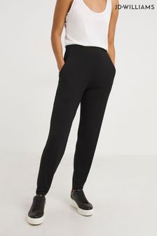 JD Williams Jersey Tapered Leg Black Trousers 2 Pack (D88984) | €35