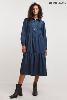 Women s Curve JD Williams Smock Long Sleeve Dresses Next Ireland