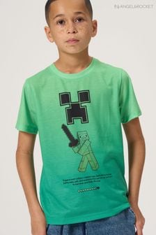 Angel & Rocket Green Minecraft Graphic T-Shirt