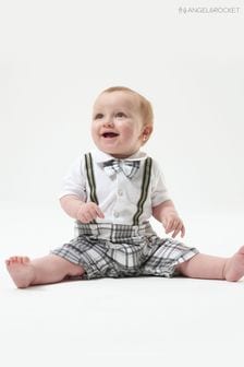 Серый комплект для малышей с галстуком-бабочками Angel & Rocket Rowen (D89067) | €16