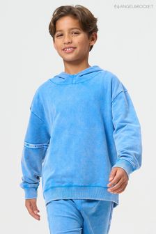 Angel & Rocket Mason Kapuzensweatshirt in Acid-Waschung, Blau (D89107) | 15 € - 19 €