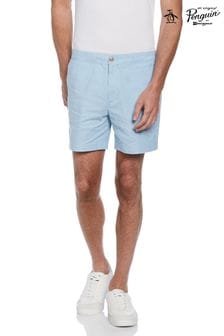 Original Penguin Oxford-Shorts mit Streifen, Blau (D89177) | 50 €