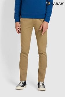 Naravna - Modre chino hlače iz kepra Farah Endmore (D89196) | €80