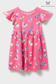 Crew Clothing Company明亮粉色印花棉質A字連衣裙 (D89393) | HK$226 - HK$308