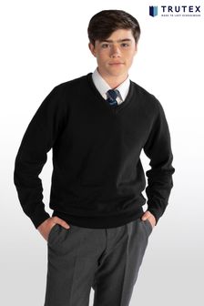 Черный школьный хлопковый джемпер в стиле унисекс Trutex (D89988) | €29 - €34