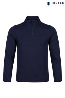 Trutex Navy AKOA Pulse Quarter Zip School Sweatshirt (D90004) | €13 - €21