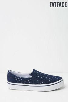 FatFace Blue Willow Polka Dot Slip On Trainers (D90575) | 52 €