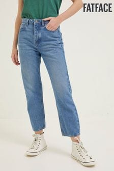 FatFace Blue Sutton Straight Cropped Jeans (D90578) | $91