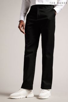Ted Baker Sediman Leyden Fit Badge broek in zwart (D90614) | €88