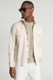 Reiss James斜紋平織布襯衫式外套 (D90799) | NT$6,480