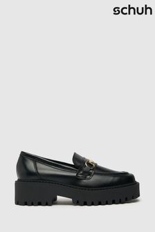 Schuh Lyla Black Leather Snaffle Shoes (D90845) | ₪ 327
