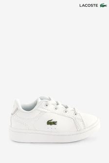 Lacoste Unisex Infants Carnaby Pro White Trainers (D90896) | 287 SAR