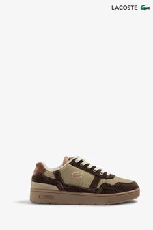 Lacoste Childrens Boys T-Clip Brown Trainers