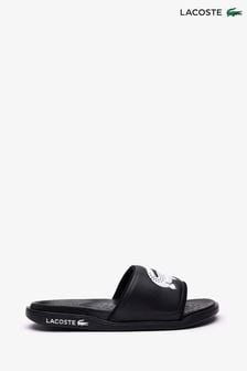 Lacoste Mens Serve Slide Dualiste Black Sandals (D90939) | $69