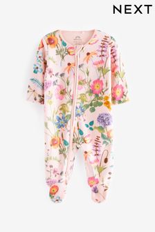 Pink Velour Sleepsuit (0mths-3yrs) (D90952) | 50 SAR - 58 SAR