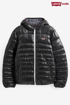 Jachetă puffer căptușite cu Negru Levis® Sherpa albastru închis (D91300) | 477 LEI - 507 LEI