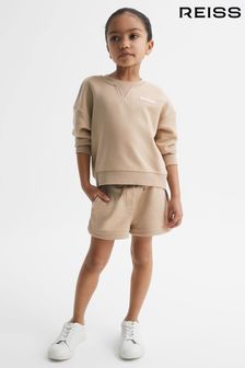 Reiss Camel Nina Junior Set - Sweatshirt and Shorts (D91336) | 412 QAR