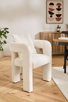 Casual Bouclé Oyster Natural Camden Accent Chair (D91503) | €275