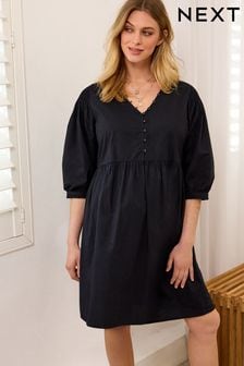 Черный - Свободное платье для беременных и кормящих (D91700) | €41
