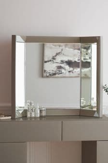 Dark Natural Sloane Collection Luxe Rectangular Dressing Table Mirror (D91715) | €185