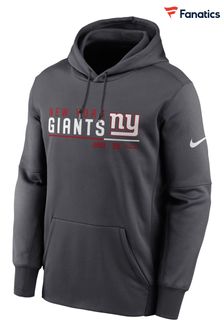 Nike Grey Fanatics NFL New York Giants Thermal Pullover Hoodie (D91754) | kr909