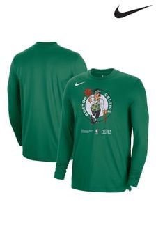 Tricou Nike Fanatics Boston Celtics Nike Mânecă lungă Pregame Shooter (D92090) | 328 LEI