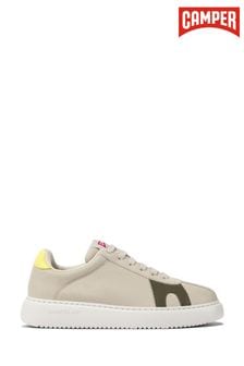 Camper Runner K21 Twins Grey Leather and Nubuck Women's Sneakers