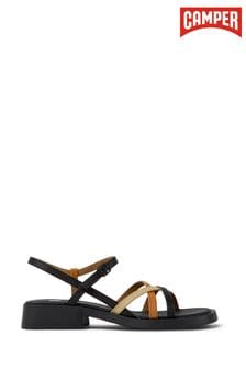 Camper Women's TWS Black and Brown Leather Sandals (D92308) | €72