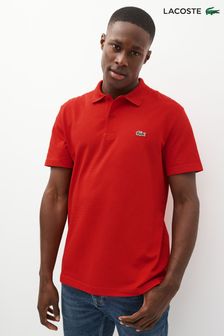Красный - Классическая хлопковая рубашка поло Blend Lacoste (D92340) | €109