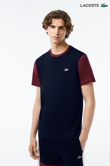 Lacoste Mens Blue Colour Block Elevated T-Shirt (D92412) | €26