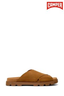 Camper Men's Brutus Brown Nubuck Sandals