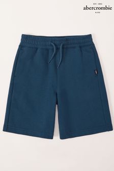 Abercrombie & Fitch Blue Jersey Logo Shorts