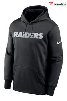 Nike Black NFL Fanatics Las Vegas Raiders Prime Wordmark Therma Pullover Hoodie (D92528) | €92